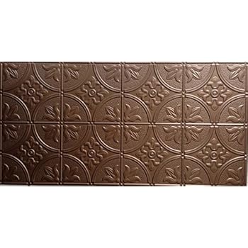 Amazon Com 0309 Faux Branz 24x48 Ceiling Tiles Pack Of 10 Fire
