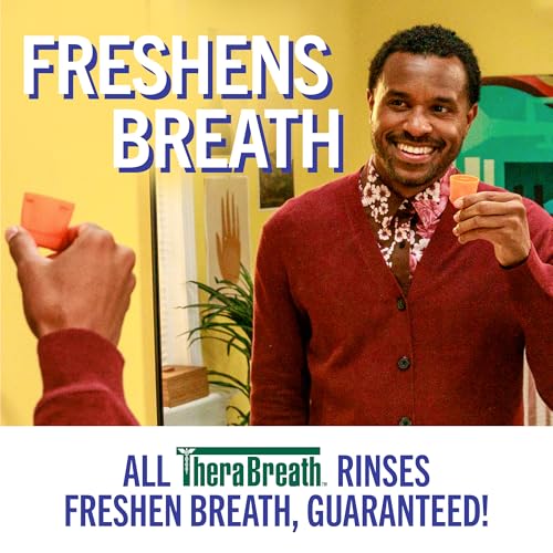 THERABREATH HEALTHY GUMS ORAL RINSE, ANTIGINGIVITIS, CLEAN MINT FLAVOR, DENTIST FORMULATED TO HELP PREVENT GINGIVITIS AND SUPPORT GUM HEALTH, ALCOHOL FREE, 1 LITER