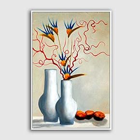 Framed Canvas Home Artwork Decoration Still Life Canvas Wall Art for Living Room, Bedroom - 16x24 inches