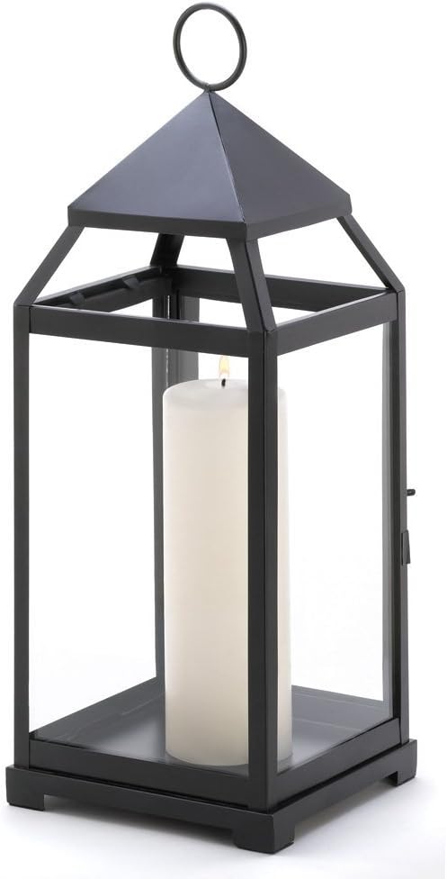 Black Candle Lantern, Contemporary 