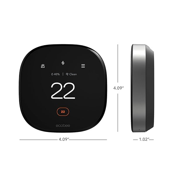 NEW 2022! ECOBEE SMART THERMOSTAT PREMIUM WITH SMART SENSOR, SIRI OR ALEXA BUILT IN AIR QUALITY MONITOR