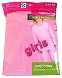 Comfort Fit New Winter Girl’s Warm Thermal 100% Cotton 2 Pcs Set Pink