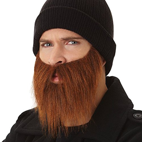 Wacky Facial Hair Fearsome Beard/Moustache Costume Accessory, Self Adhesive, 1 piece