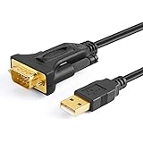 CableCreation 3.3 Feet USB to RS232 Serial Cable with Prolific PL2303 Chip, DB9 Adapter for Windows 10, 8.1, 8,7, Vista, XP, 
