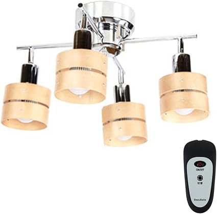 Amazon Belled リモコン付き シーリングライト 4灯 リモコンレダカイ 6畳 天井照明 おしゃれ 照明器具 木枠 ライトナチュラル s 048 Ln Belled シーリングライト 通販