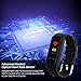 Acekool INCHOR Bluetooth 4.0 Smart Bracelet Heart Rate and Sleep Monitor Wristband Fitness Tracker with Call/MSM Reminder,IP67 Waterproof for iOS and Android Phones