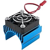 Super Brushless Motor Heatsink with Cooling Fan RS540 550 540 Size 5-6V Electric Engine Heat Sink for Remote Control RC Car Truck Buggy Crawler