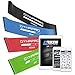 DYNAPRO Resistance Bands- Mini Precision Loop Exercise Bands with E-Quickstart Workout Guide (Black-Green-Red-Blue)