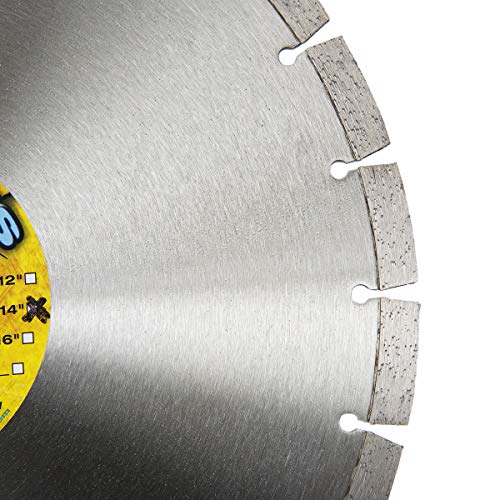Cougar HS 14-inch (14") X .125 X 1"-20MM Wet/Dry Diamond Blade for Concrete, Masonry, Stone, Pavers and Similar Materials