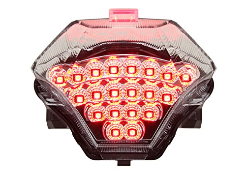 2015-2017 Yamaha FZ-07 YZF R3 Integrated Sequential LED Tail Lights Clear Lens