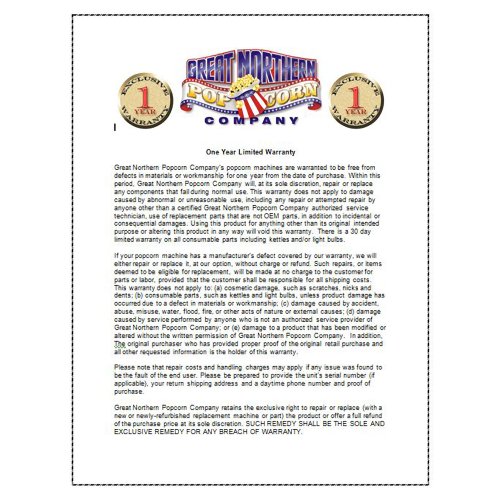 image for Great Northern Popcorn Company Great Northern Popcorn Commercial 11 Ro