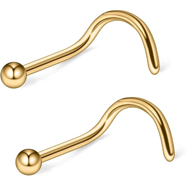 thumbnail image 2 of Luxe Modz 2 Pack 18G Nose Piercing Screws – Spike End, 316L Surgical Steel, Nickel-Free, 6mm 2 of 5