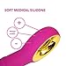 MP.S Rechargeable Female Vibrator Toys for Women – Generous Length, Bending Head, 10 Vibration Intensities & Deep Vibrations with Double Motors – Natural Feel with Medical Grade Silicone – 100% Safe