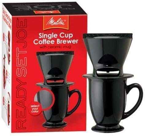 Melitta Ready Set Joe/Mug 64010 Coffee Makers Speciality, Black New ;supply_from:home-gallery
