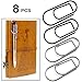 FREUDE Pen Holder Clip for Notebook Journals,8pcs/Pack(Black+Silver) Stainless Steel Detachable Pen Holder Fits Almost Any Pen Size primary