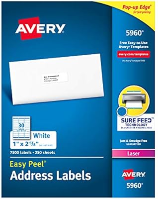 amazon fba label size avery