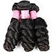 Loose Wave 3 Bundles with Closure Human Hair Bundles 8A Brazilian Virgin Human Hair Loose Wave Bundles with 4
