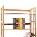 Bookcase Multifunctional Storage Rack 5 Tier Bookshelf Bamboo Natural