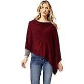 Coco + Carmen Women’s Versatile Lightweight Poncho Shawl Wrap | Wear Multiple Ways | 15 Colors | Fashionable Clothing Accessory | OSFM