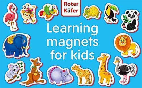 3 Refrigerator+magnets+kids+ZOO+ANIMALS