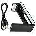 WITHit Fold Rechargeable Book Light – Black – Reading Light with Clip for Books – Two Brightness Settings, Portable, Lightweight - Integrated Rechargeable Battery, USB Cable