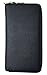 Womens RFID Blocking Large Capacity Leather Clutch Zipper Card Wallets Black
