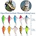 PLUSINNO 10pcs Fishing Lures Jerkbait Minnow Bass Crankbait Kit with Portable Carry Bag, Topwater Popper Lure with Treble Hook Life-like Swimbait Lure for Bass Trout Walleye Redfish