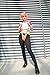Xcoser The 5th Fifth Element Leeloo Suspender Flexiable Size in Orange Christmas Party Props 2014