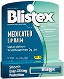 Blistex Medicated Lip Balm with SPF 15 for Dryness, Chapping and Soothes Irritated Lips, 0.15oz - Pack of 6