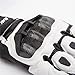 ILM Air Flow Leather Motorcycle Gloves Touchscreen for Men and Women Model-GRC01 (XL, White)