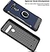 HNHYGETE Designed for LG G8 ThinQ Case/LG G8 Case,360 Degree Rotating Ring Holder Layer Heavy Duty Non Slip Shockproof Bumper Rugged Protective Cover(2019) 6.1