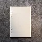 Dotted Refill Paper for 8.5 inch A5 6-Holes Round