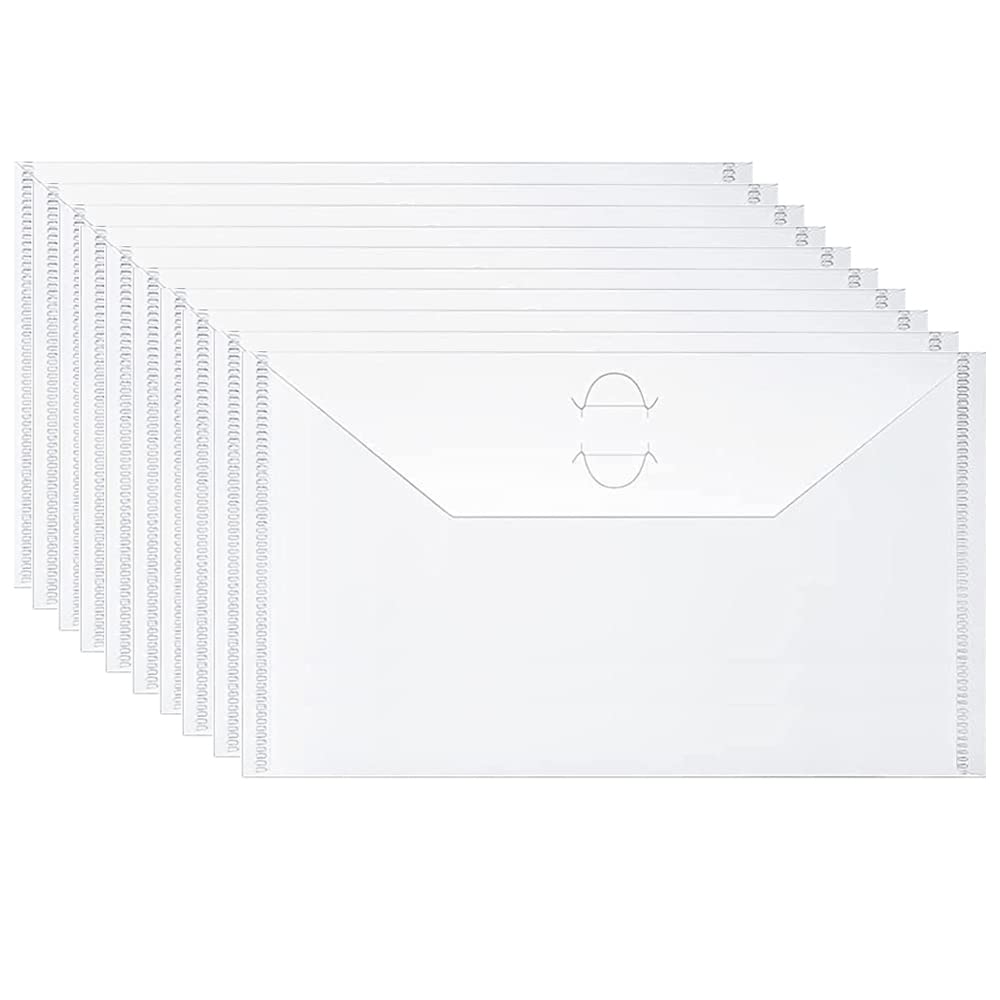 5.9 x 9.9 inch Large Stamp & Die Storage Pockets Resealable Clear Plastic Seal Bags Storage Case for Cutting Dies Stencil Album Stamp Crafts for DIY Scrapbooking Paper Card Craft Cutting Die