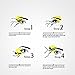 Piccul Magnetic False Eyelashes, 3D Black Dual Magnetic, Ultra Thick Ultra Solf And Long for Entire Eyes, Glamorous, Natural Look, Handmade Reusable Eyelashes (Black) 1 Pair/4Pcs