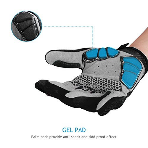 image for INBIKE KUTOOK Mountain Bike Gloves, Gel Padded Cycling Gloves Full Fin