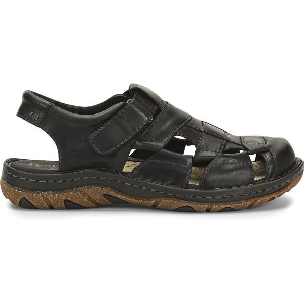 BORN Men\'s Miguel Fisherman Sandals Size 8 Black Leather Comfort NEW $110 Born Men main image 4