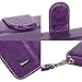 LG G3 Case, LG G3 Flip Case - E LV LG G3 Deluxe PU Leather Folio Wallet Full Body Protection Case Cover for LG G3 with 1 Stylus - Purple