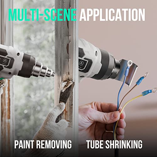 Litheli 20V Cordless Heat Gun,Hot Air Gun Kit Portable,3 Temperatures