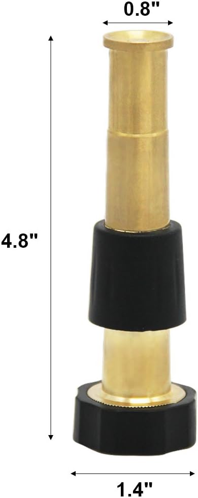 Twinkle Star Heavy-Duty Brass Adjustable Hose Nozzle, TWIS3452 : Garden & Outdoor
