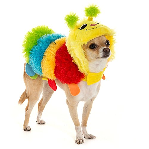 Thrills and Chills, Pet Halloween Caterpillar Pet Costume size: Medium