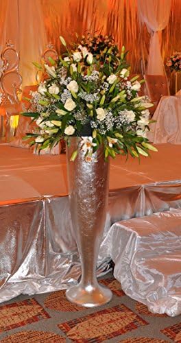 Silver Flowers stand for weddings and Events