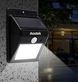 Solar Deck Lights 20 LED, Aootek Waterproof Outdoor Wireless Motion Sensor Light for Patio, Deck, Yard, Garden (1)