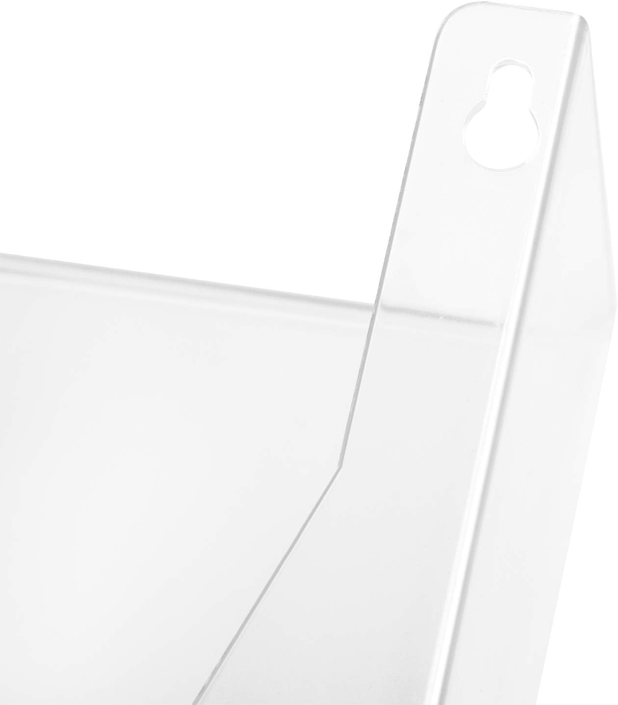 Basics Wall Pocket, Letter, Clear, 1-Pocket : Office Products