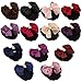 Driew 13PCs Women Hair Snood Net Bow Decorate Barrette Hair Net Bun Cover Clips Styling Accessories