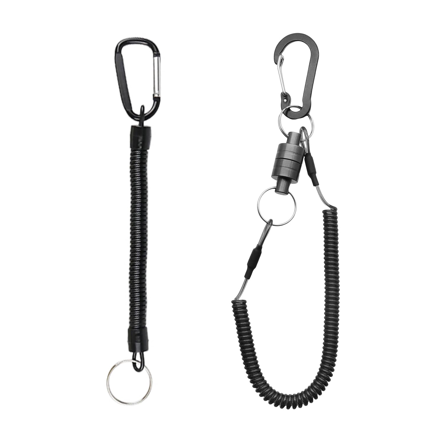 1 Piece Fishing Magnet Lanyard, Telescopic Missed, Anti-Lost Hand Rope With Carabiner Clip