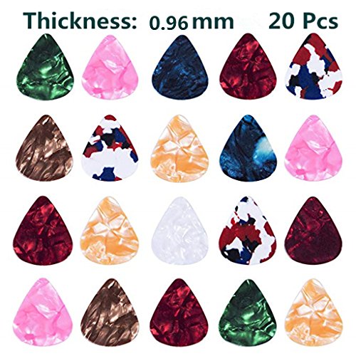 Kasmena 60Pcs Guitar Picks,Unique Guitar Gift Guitar Plectrums for Bass, Electric and Acoustic Guitars Includes 0.46mm, 0.71mm, 0.96mm - Thumbnail 3