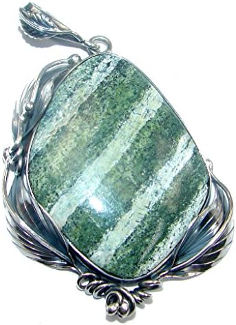 Lizard's Skin Jasper Women 925 Sterling Silver Pendant - FREE GIFT BOX