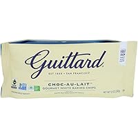 Guittard Baking Au Lait Chip, Vanilla, White chocolate, 12 Oz