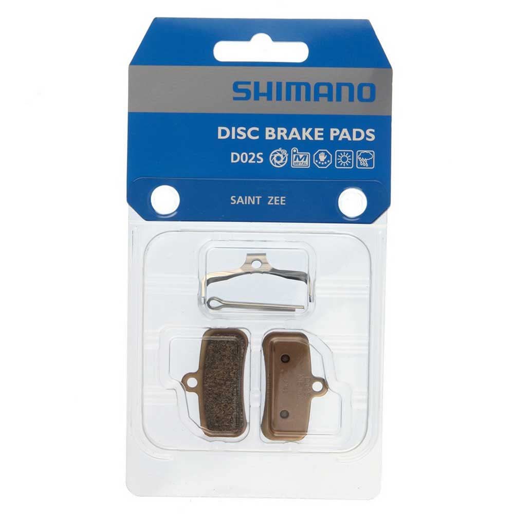 SHIMANO Unisex - Adult D02S Disc Brake Pads, Grey, One Size, Bronze