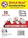 Be Smart Get Prepared Quick Seal Nosebleed Plugs. Stops Bleeding Fast, Non-Stick and Easy to Remove. (20 Plugs Included).